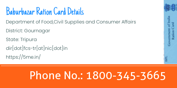 Tripura Tillabazar ration card