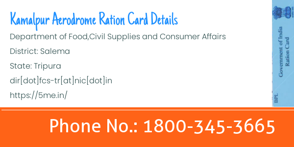 Kamalpur Aerodrome ration card
